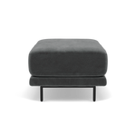 Morris Footstool - Rectangular Footstool Fabric — FAB-MEG-20  PEWTER, gallery image 2