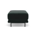 Morris Footstool - Rectangular Footstool Fabric — FAB-MEG-21  CHARCOAL GREY, gallery image 2