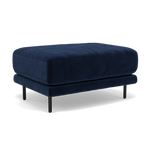 Morris Footstool - Rectangular Footstool Fabric — FAB-MEG-28  NAVY, gallery image 1