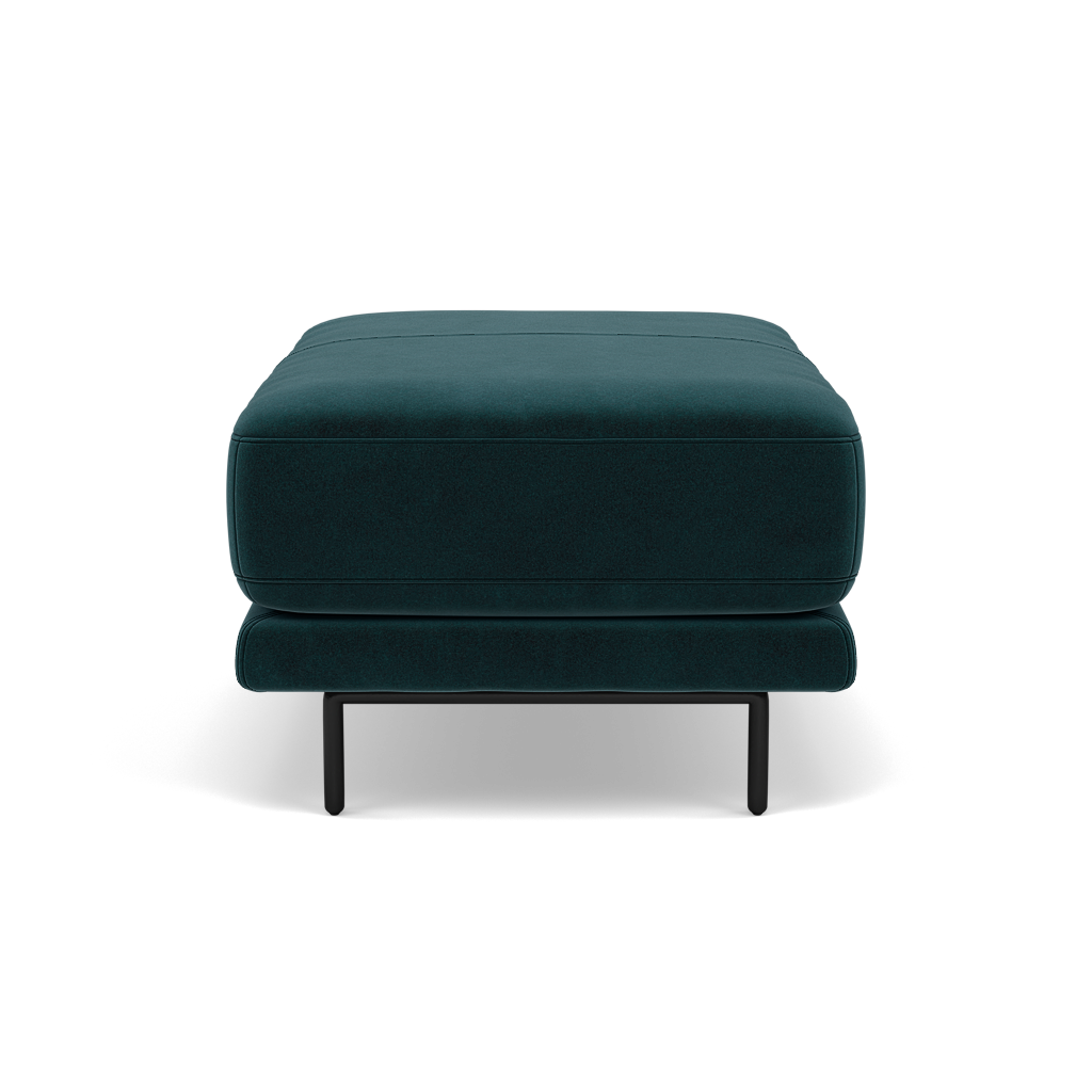 Morris Footstool - Rectangular Footstool Fabric — FAB-MEG-36  LAKE GREEN, gallery image 2