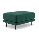 Morris Footstool - Rectangular Footstool Fabric — FAB-MEG-37  EMERALD GREEN, gallery image 3