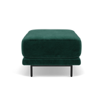 Morris Footstool - Rectangular Footstool Fabric — FAB-MEG-37  EMERALD GREEN, gallery image 2