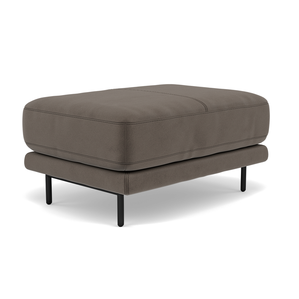 Morris Footstool - Rectangular Footstool Fabric — FAB-MEG-51  DK TAUPE, gallery image 3