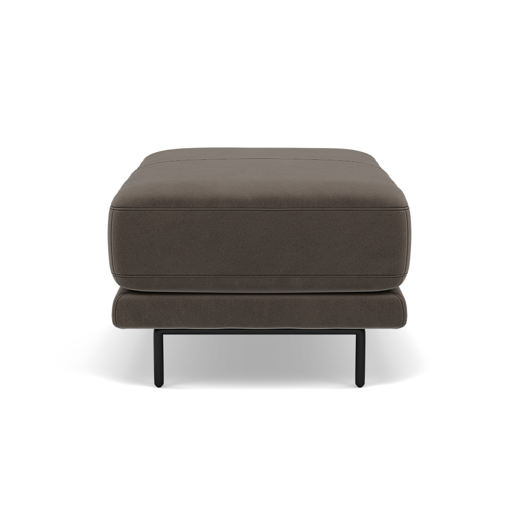 Morris Footstool - Rectangular Footstool Fabric — FAB-MEG-51  DK TAUPE, gallery image 2