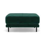 Morris Footstool - Rectangular Footstool Fabric Footstools Sterling Home 17 FAB-MEG-37 EMERALD GREEN