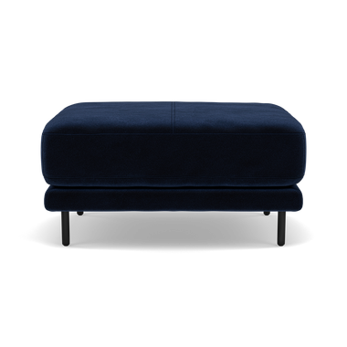 Morris Footstool - Rectangular Footstool Fabric Footstools Sterling Home 15 FAB-MEG-28 NAVY
