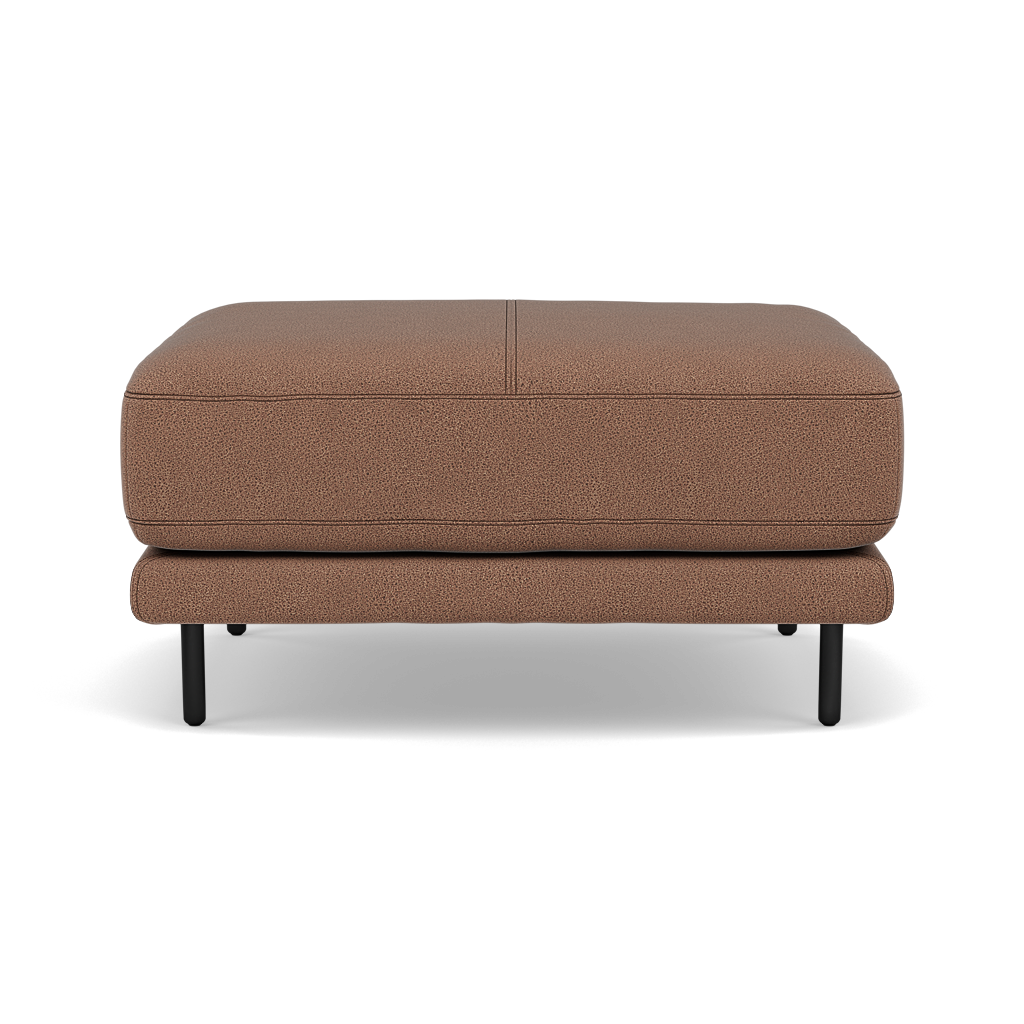 Morris Footstool - Rectangular Footstool Fabric Footstools Sterling Home 6 BFA-BLJ-04 TOBACCO