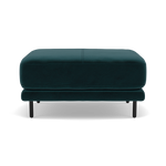 Morris Footstool - Rectangular Footstool Fabric Footstools Sterling Home 16 FAB-MEG-36 LAKE GREEN