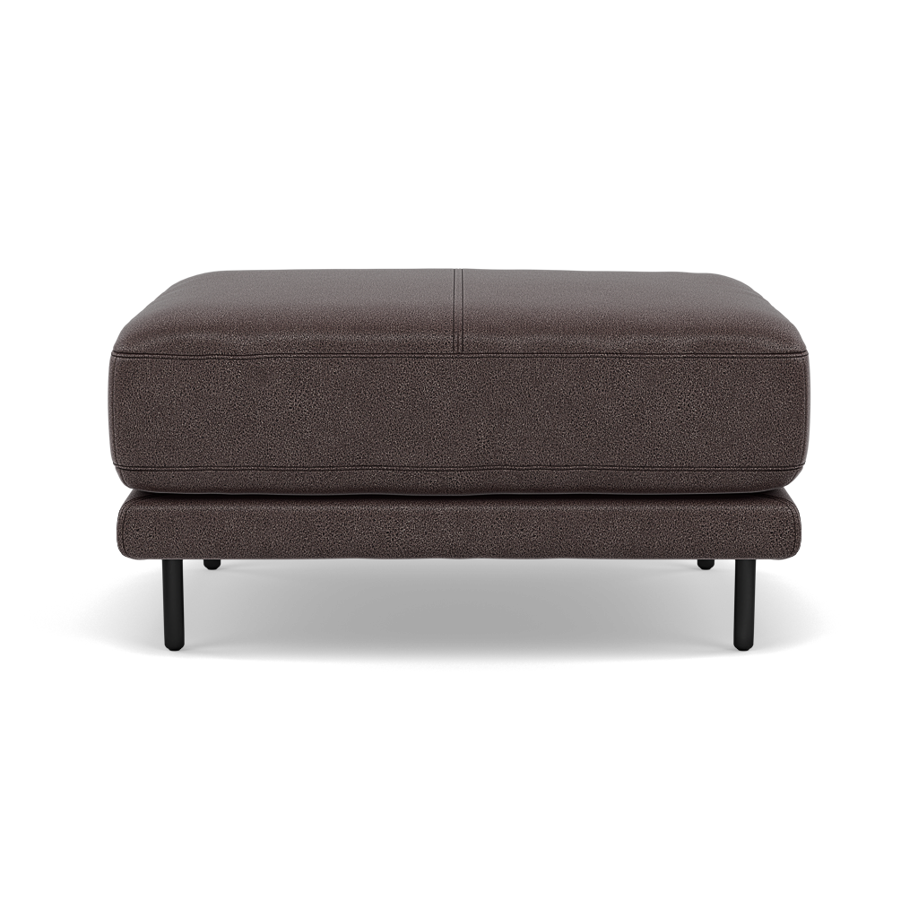 Morris Footstool - Rectangular Footstool Fabric Footstools Sterling Home 4 BFA-BLJ-088 CHARCOAL GREY