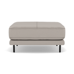 Morris Footstool - Rectangular Footstool Fabric Footstools Sterling Home 10 BFAMAD-02 SILVER GREY