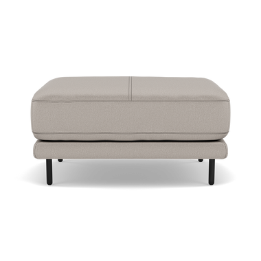 Morris Footstool - Rectangular Footstool Fabric Footstools Sterling Home 10 BFAMAD-02 SILVER GREY