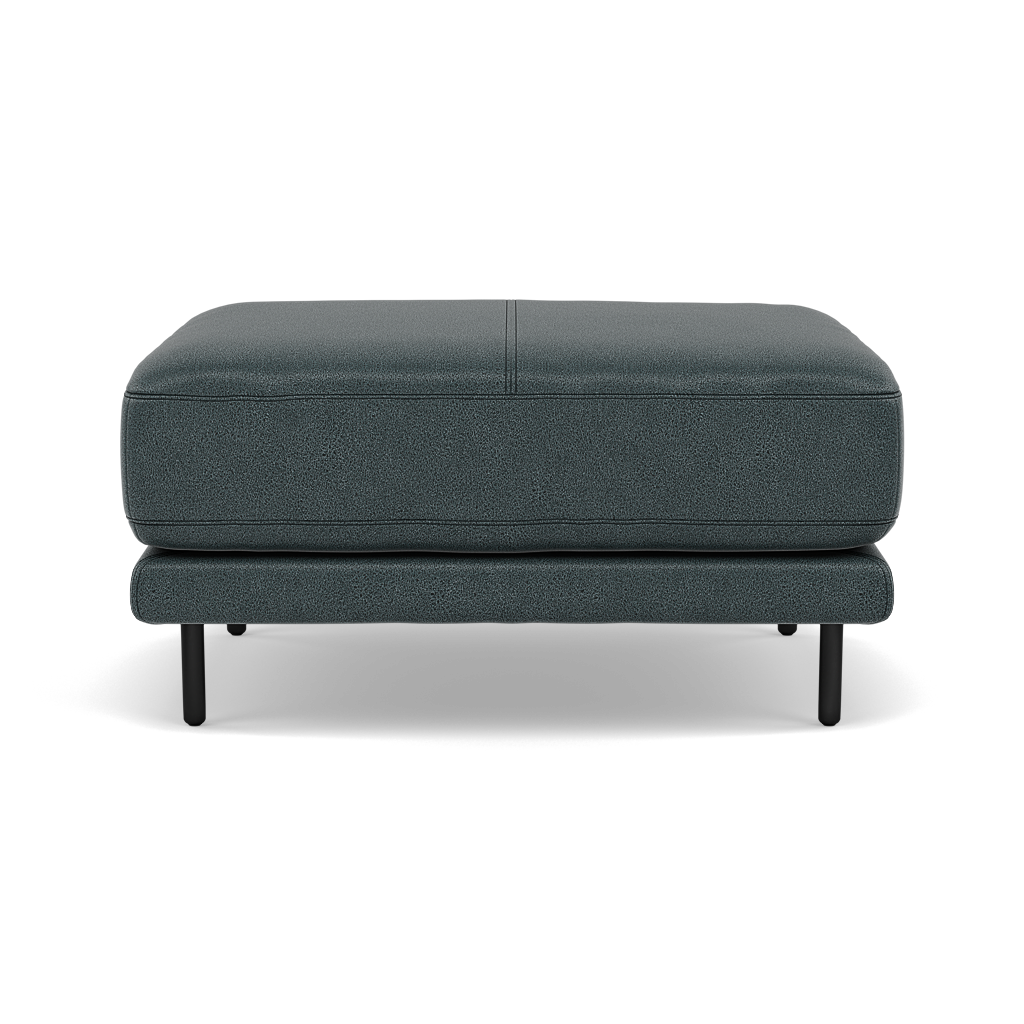 Morris Footstool - Rectangular Footstool Fabric Footstools Sterling Home 9 BFA-BLJ-2047 LAKE GREEN