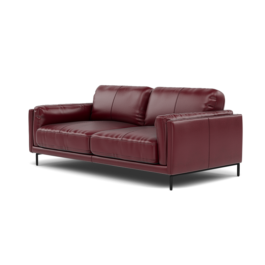 Morris Large 2 Seater Sofa - 2.25 Seater Compact Cat 20 — BV-035C DEEP RED, gallery image 3