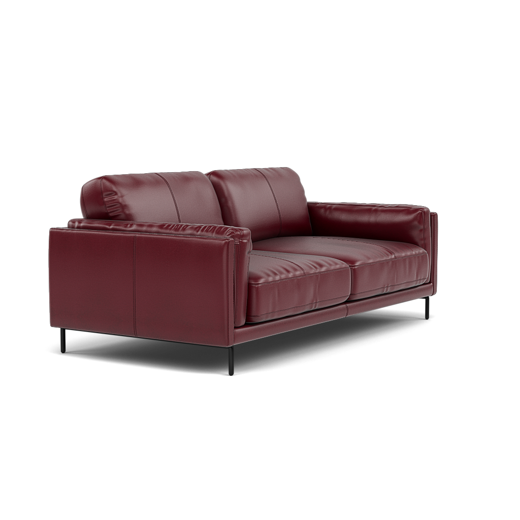 Morris Large 2 Seater Sofa - 2.25 Seater Compact Cat 20 — BV-035C DEEP RED, gallery image 1