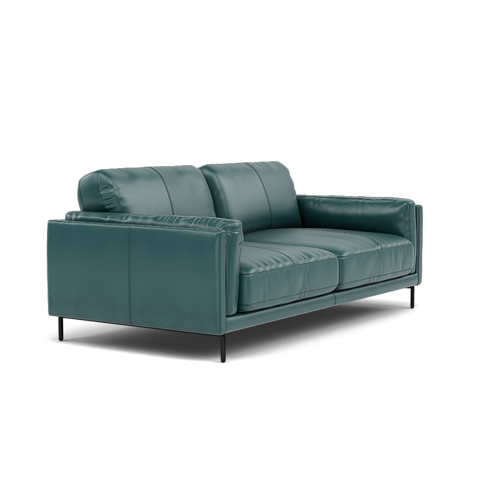 Morris Large 2 Seater Sofa - 2.25 Seater Compact Cat 20 — BV-301E  LAKE GREEN, gallery image 1