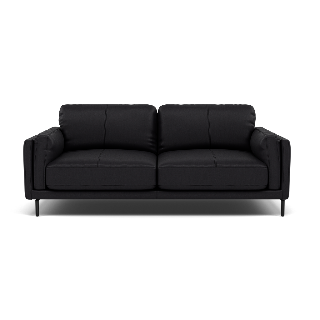 Morris Large 2 Seater Sofa - 2.25 Seater Compact Cat 25 2 Seater Sofas Sterling Home 14 NC-023C BLACK