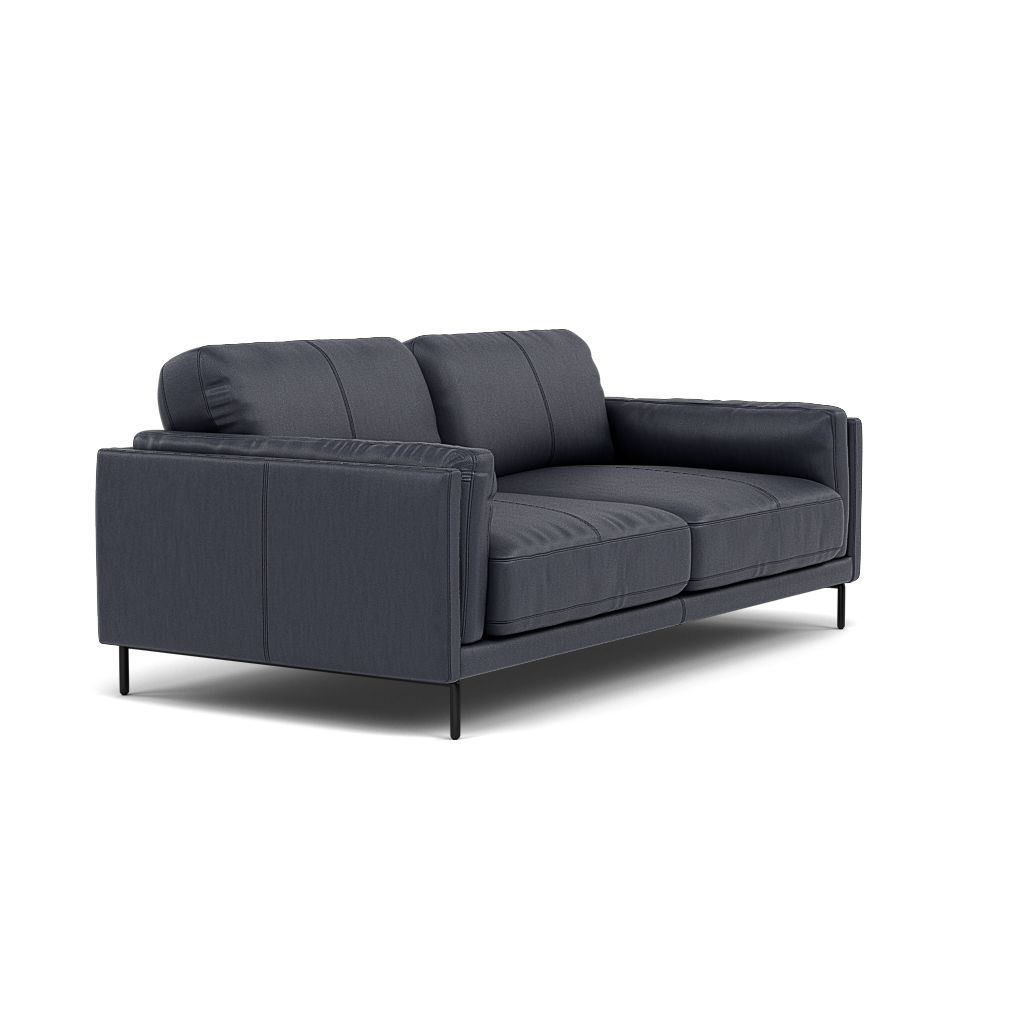 Morris Large 2 Seater Sofa - 2.25 Seater Compact Cat 25 — NC-036C NAVY BLUE, gallery image 1