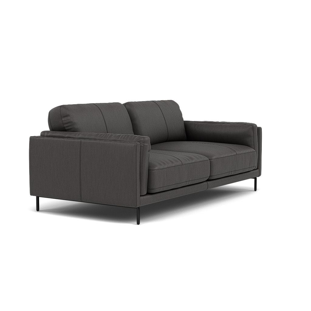 Morris Large 2 Seater Sofa - 2.25 Seater Compact Cat 25 — NC-180E SLATE GREY, gallery image 1