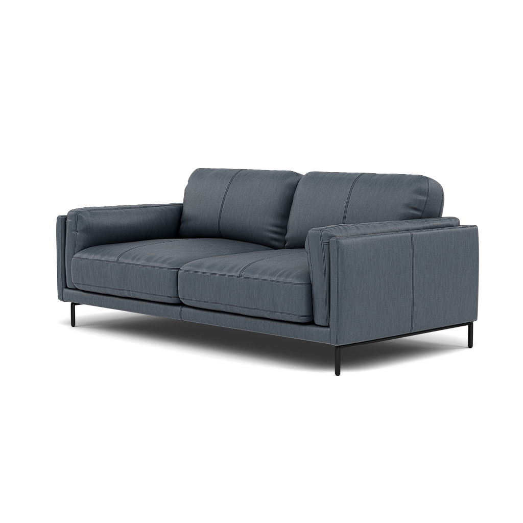 Morris Large 2 Seater Sofa - 2.25 Seater Compact Cat 25 — NC-313E OCEAN BLUE, gallery image 3