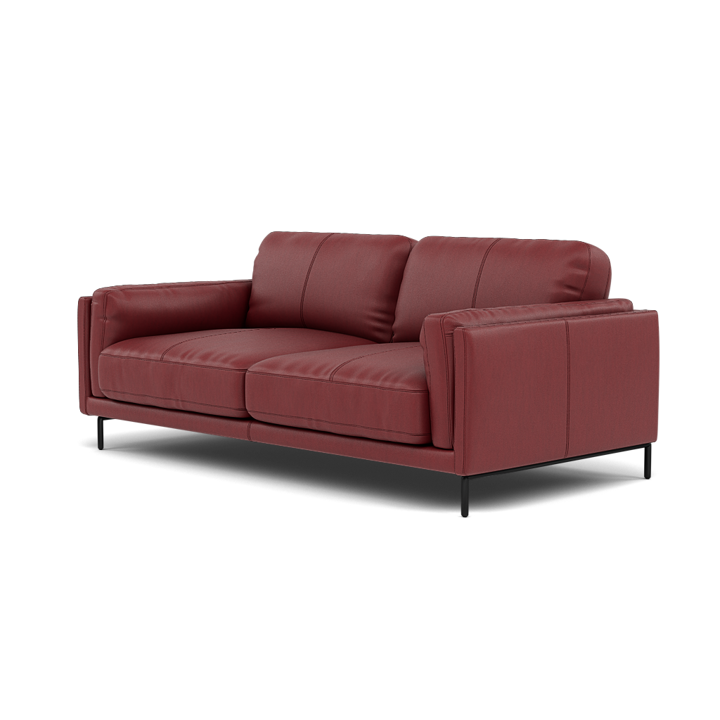 Morris Large 2 Seater Sofa - 2.25 Seater Compact Cat 25 — NC-854C RUSTIC RED, gallery image 3