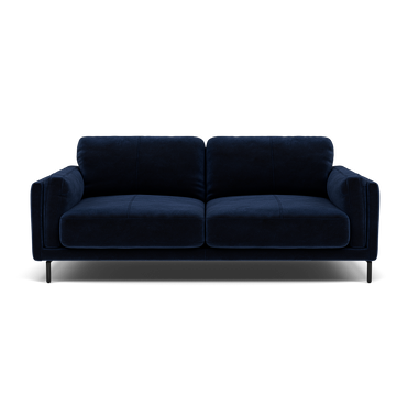 Morris Large 2 Seater Sofa - 2.25 Seater Compact Fabric 2 Seater Sofas Sterling Home 17 FAB-MEG-28 NAVY