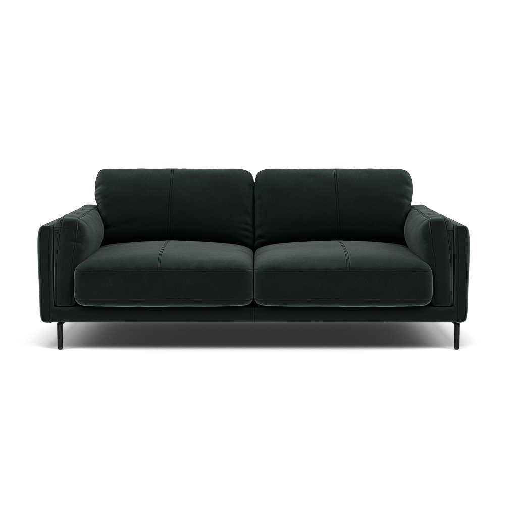 Morris Large 2 Seater Sofa - 2.25 Seater Compact Fabric 2 Seater Sofas Sterling Home 14 FAB-MEG-21 CHARCOAL GREY