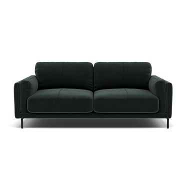 Morris Large 2 Seater Sofa - 2.25 Seater Compact Fabric 2 Seater Sofas Sterling Home 14 FAB-MEG-21 CHARCOAL GREY