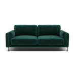 Morris Large 2 Seater Sofa - 2.25 Seater Compact Fabric 2 Seater Sofas Sterling Home 19 FAB-MEG-37 EMERALD GREEN