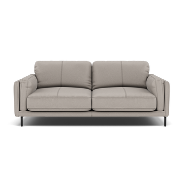 Morris Large 2 Seater Sofa - 2.25 Seater Compact Fabric 2 Seater Sofas Sterling Home 12 BFAMAD-02 SILVER GREY