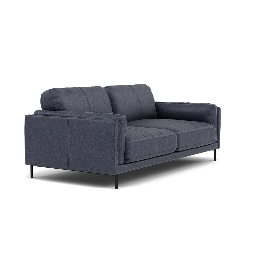 Morris Large 2 Seater Sofa - 2.25 Seater Compact Fabric — BFA-BLJ-08  PACIFIC BLUE, gallery image 1