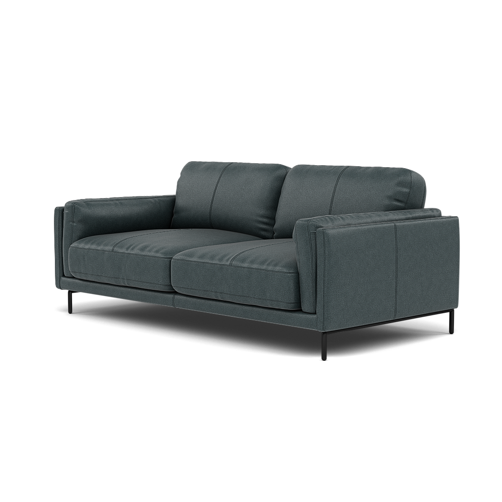 Morris Large 2 Seater Sofa - 2.25 Seater Compact Fabric — BFA-BLJ-2047 LAKE GREEN, gallery image 3