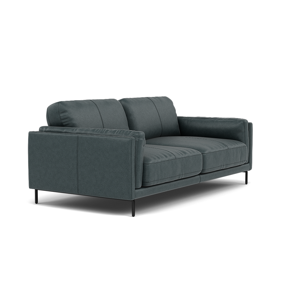 Morris Large 2 Seater Sofa - 2.25 Seater Compact Fabric — BFA-BLJ-2047 LAKE GREEN, gallery image 1