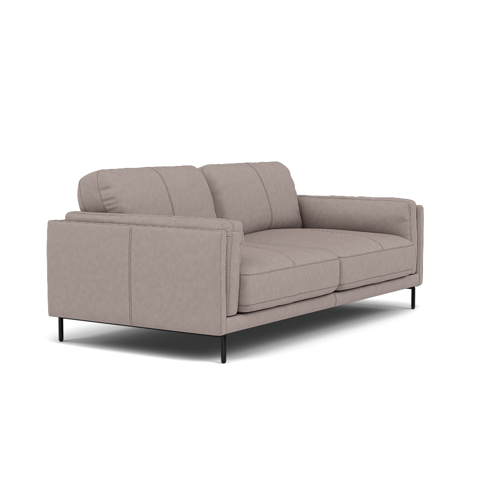 Morris Large 2 Seater Sofa - 2.25 Seater Compact Fabric — BFA-BLJ-22 DOVE GREY, gallery image 1