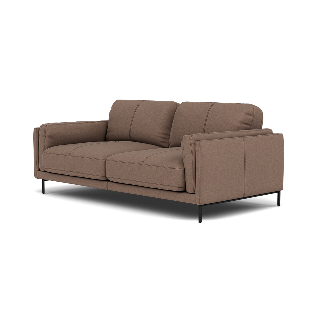 Morris Large 2 Seater Sofa - 2.25 Seater Compact Fabric — BFA-MAD-05 DARK TAUPE, gallery image 3