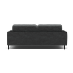 Morris Large 2 Seater Sofa - 2.25 Seater Compact Fabric — FAB-MEG-20  PEWTER, gallery image 2