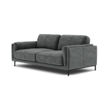 Morris Large 2 Seater Sofa - 2.25 Seater Compact Fabric — FAB-MEG-20  PEWTER, gallery image 3