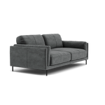 Morris Large 2 Seater Sofa - 2.25 Seater Compact Fabric — FAB-MEG-20  PEWTER, gallery image 1