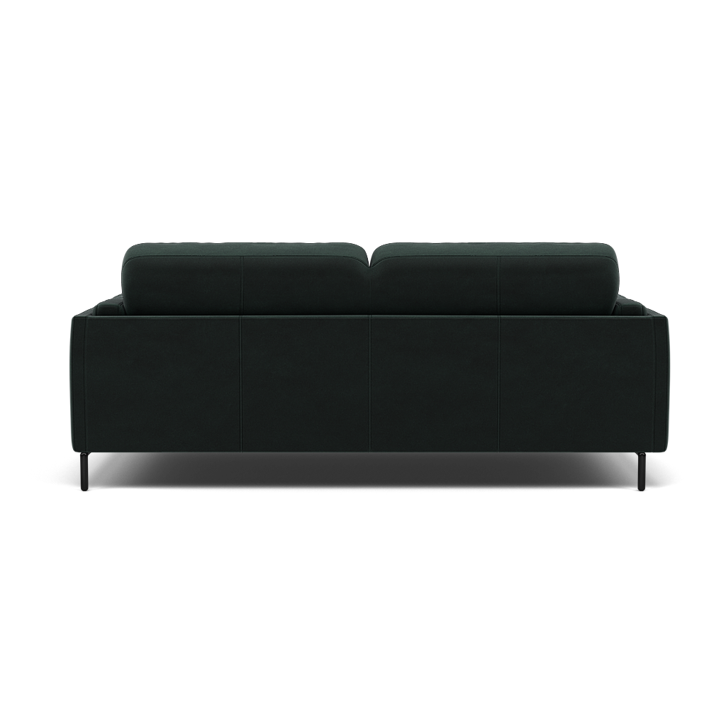 Morris Large 2 Seater Sofa - 2.25 Seater Compact Fabric — FAB-MEG-21  CHARCOAL GREY, gallery image 2