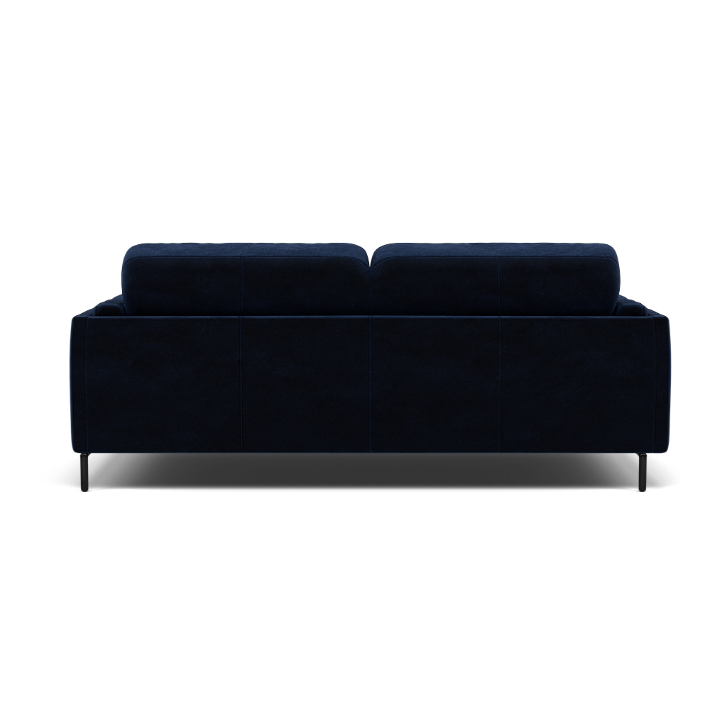 Morris Large 2 Seater Sofa - 2.25 Seater Compact Fabric — FAB-MEG-28  NAVY, gallery image 2