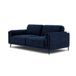 Morris Large 2 Seater Sofa - 2.25 Seater Compact Fabric — FAB-MEG-28  NAVY, gallery image 3