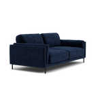 Morris Large 2 Seater Sofa - 2.25 Seater Compact Fabric — FAB-MEG-28  NAVY, gallery image 1