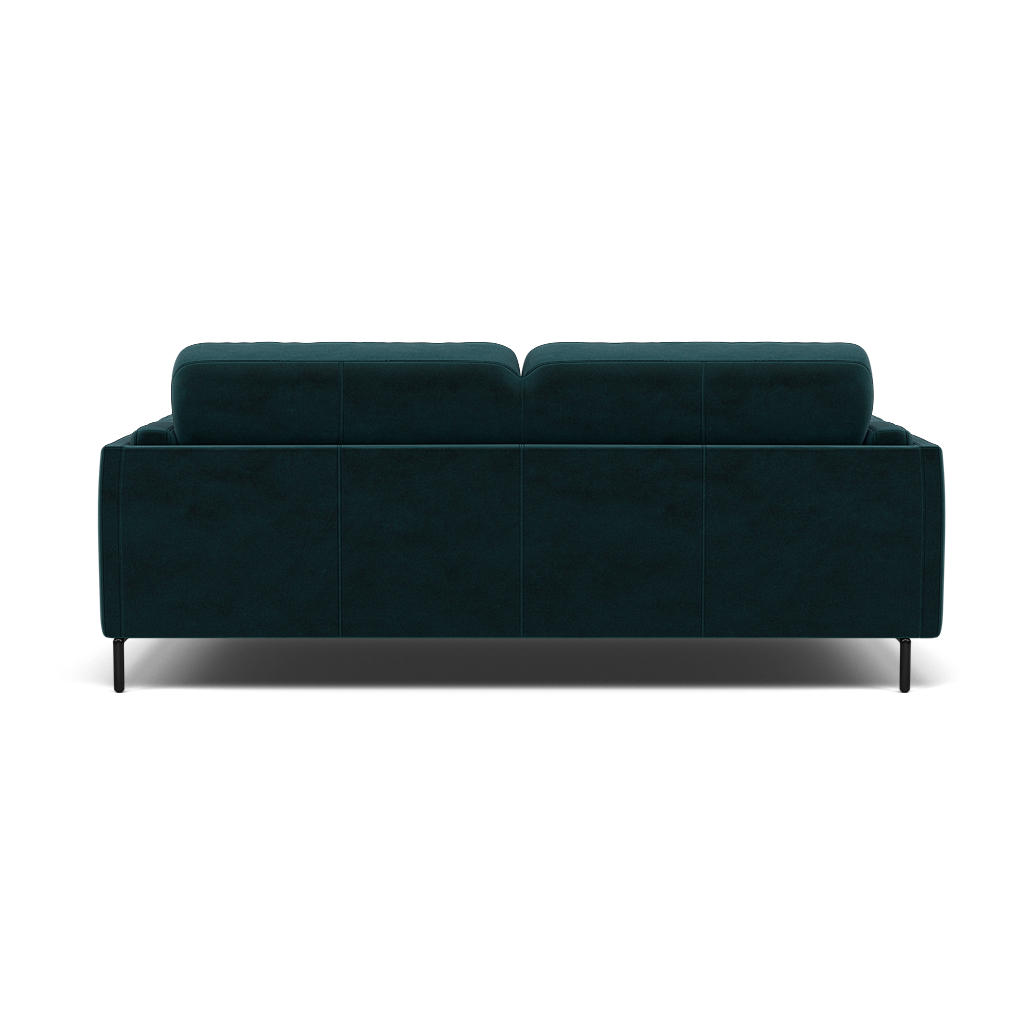 Morris Large 2 Seater Sofa - 2.25 Seater Compact Fabric — FAB-MEG-36  LAKE GREEN, gallery image 2