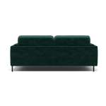 Morris Large 2 Seater Sofa - 2.25 Seater Compact Fabric — FAB-MEG-37  EMERALD GREEN, gallery image 2