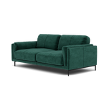 Morris Large 2 Seater Sofa - 2.25 Seater Compact Fabric — FAB-MEG-37  EMERALD GREEN, gallery image 3