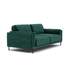 Morris Large 2 Seater Sofa - 2.25 Seater Compact Fabric — FAB-MEG-37  EMERALD GREEN, gallery image 1