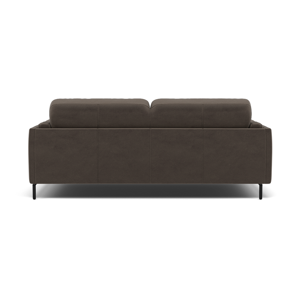 Morris Large 2 Seater Sofa - 2.25 Seater Compact Fabric — FAB-MEG-51  DK TAUPE, gallery image 2