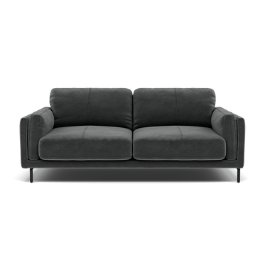 Morris Large 2 Seater Sofa - 2.25 Seater Compact Fabric 2 Seater Sofas Sterling Home 16 FAB-MEG-20 PEWTER