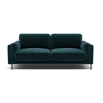 Morris Large 2 Seater Sofa - 2.25 Seater Compact Fabric 2 Seater Sofas Sterling Home 18 FAB-MEG-36 LAKE GREEN