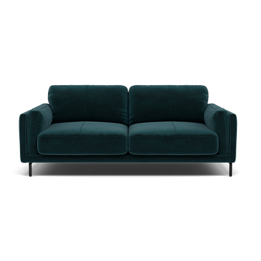 Morris Large 2 Seater Sofa - 2.25 Seater Compact Fabric 2 Seater Sofas Sterling Home 18 FAB-MEG-36 LAKE GREEN