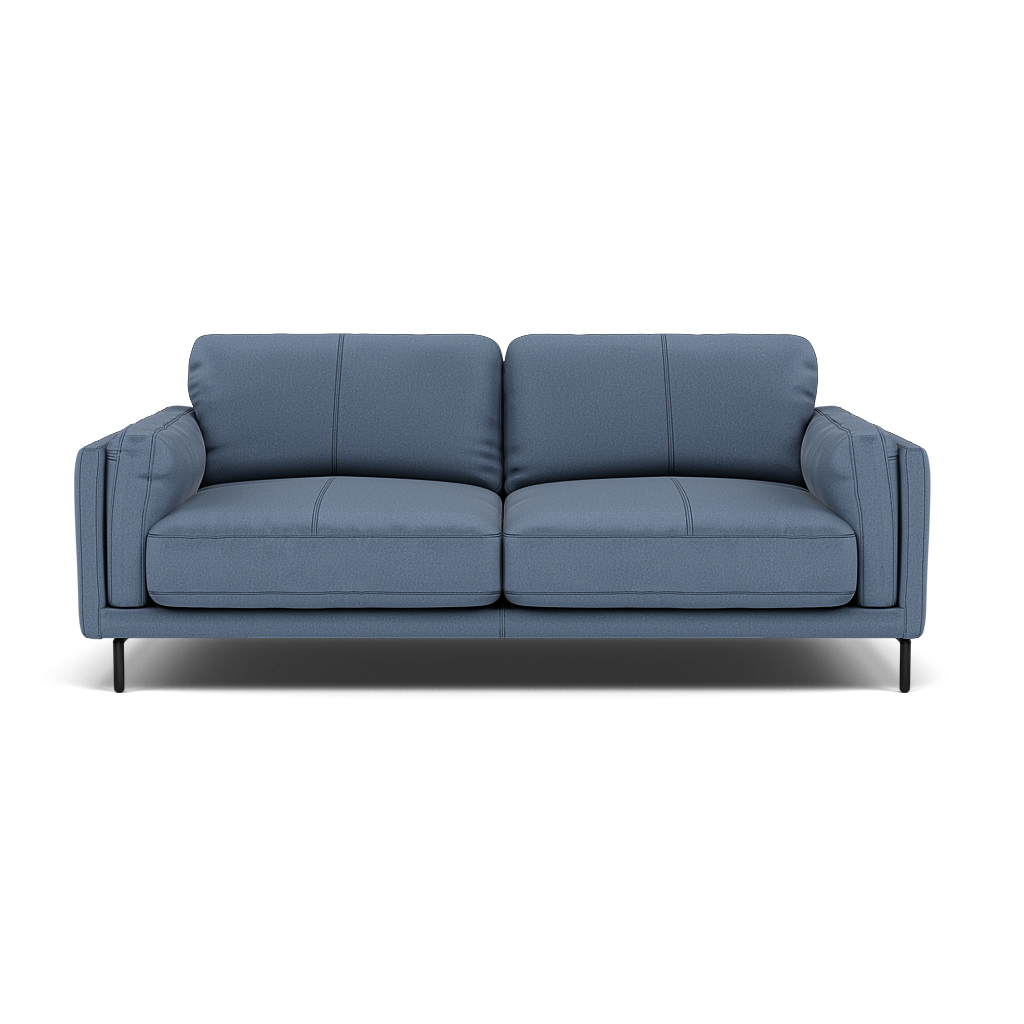 Morris Large 2 Seater Sofa - 2.25 Seater Compact Fabric 2 Seater Sofas Sterling Home 13 BFA-MAD-08 PACIFIC BLUE